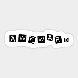 Awkward - Light Sticker